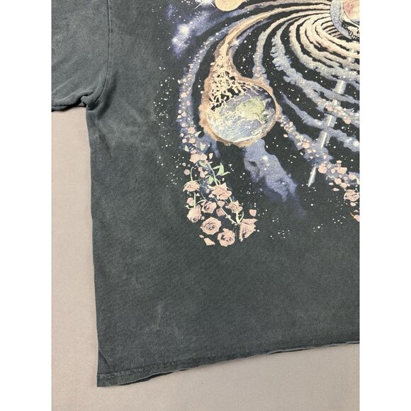 Rare Vintage Y2K Grateful Dead Space Galaxy Sun Faded Black Band Music Tee Art - Picture 5 of 13